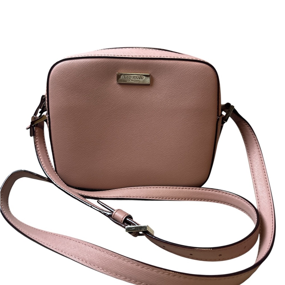 kate spade Pink Saffiano Crossbody Camera Bag